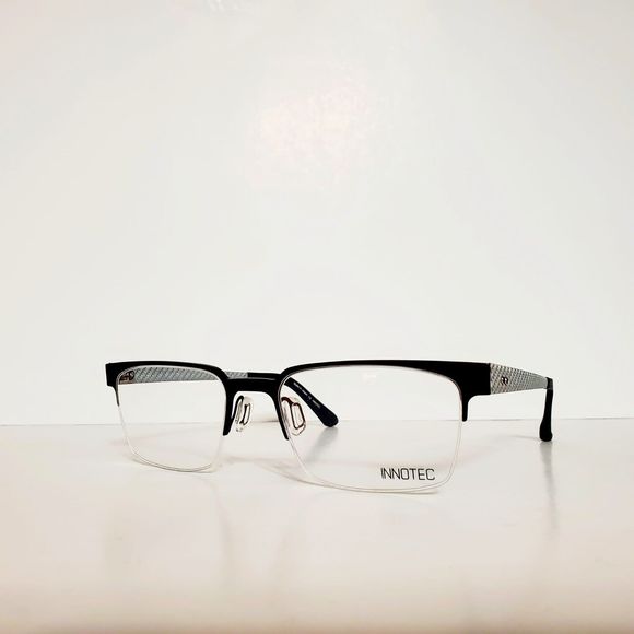 Mens Innotec Designer Eyeglasses Frames And Case 53-19-145 Brown Never Worn - Picture 2 of 9